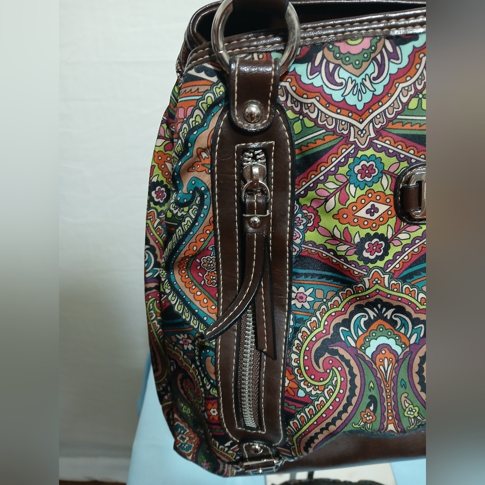 Rosetti Brown Paisley Women's Bag - Picture 2 of 7